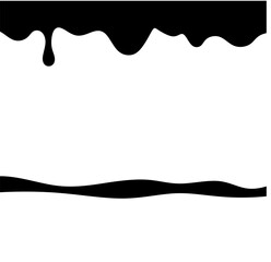 Caramel liquid line art vector illustration.