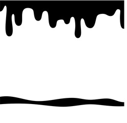 Caramel liquid line art vector illustration.