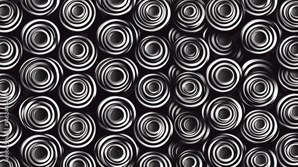 Poster abstract concentric circle pattern