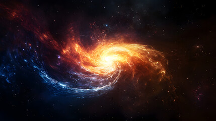 A mysterious deep-space phenomenon creating swirling energy waves.