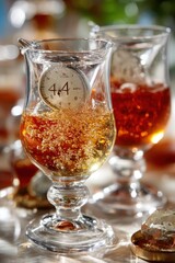 Bubbly Drink with Floating Clock Symbolizing Time – Legal Drinking Age Day