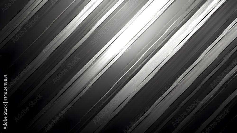 Poster abstract design featuring diagonal lines of varying shades of gray.