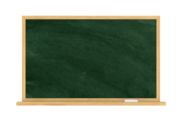 Blackboard on white background. Isolated 3D illustration