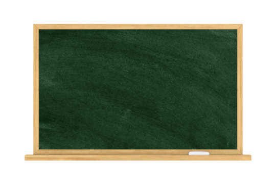Blackboard on white background. Isolated 3D illustration - Powered by Adobe