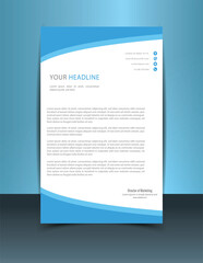 Obraz premium Modern Corporate Letterhead Template – Clean & Professional Business Design