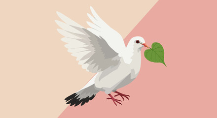 Obraz premium Abstract Illustration of a Birds Wing in Flight Minimalist Design