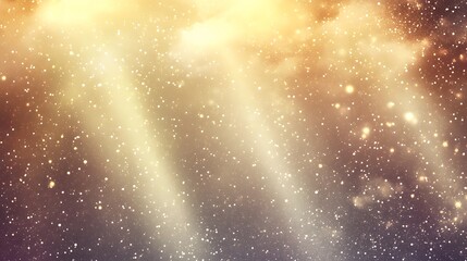 Naklejka premium Golden Glittering Sparkle Background with Light Rays