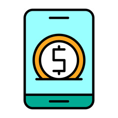 Online Saving Vector Icon