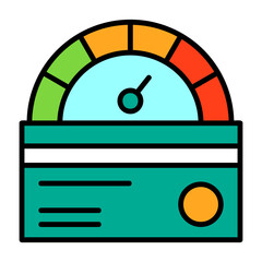 Credit score Vector Icon
