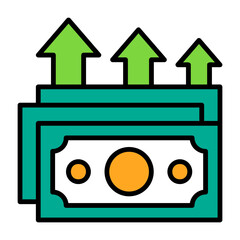 Capital gains Vector Icon