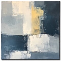 Obraz premium Abstract art with muted color blocks