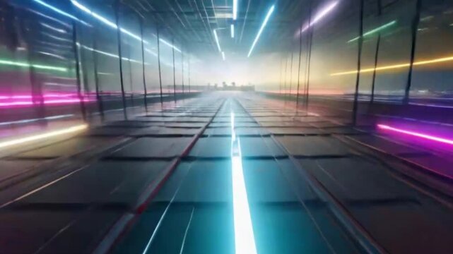 a beautiful furry wolf in the magic of mystical animals , ai video generative