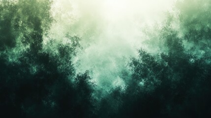 Obraz premium Abstract atmospheric background with dark green and light tones for creative use