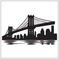 Brooklyn Nights, Lights, Skyline Art