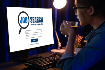 Online job search on brisk website for worker to search for job opportunities on the recruitment...