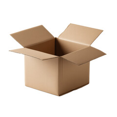 Empty Cardboard Box - Ready for Shipment , isolated on white background png