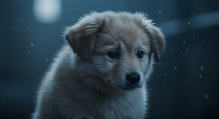 Dog Puppy Close-up Sad Expression