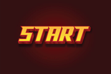 text effect start illustration