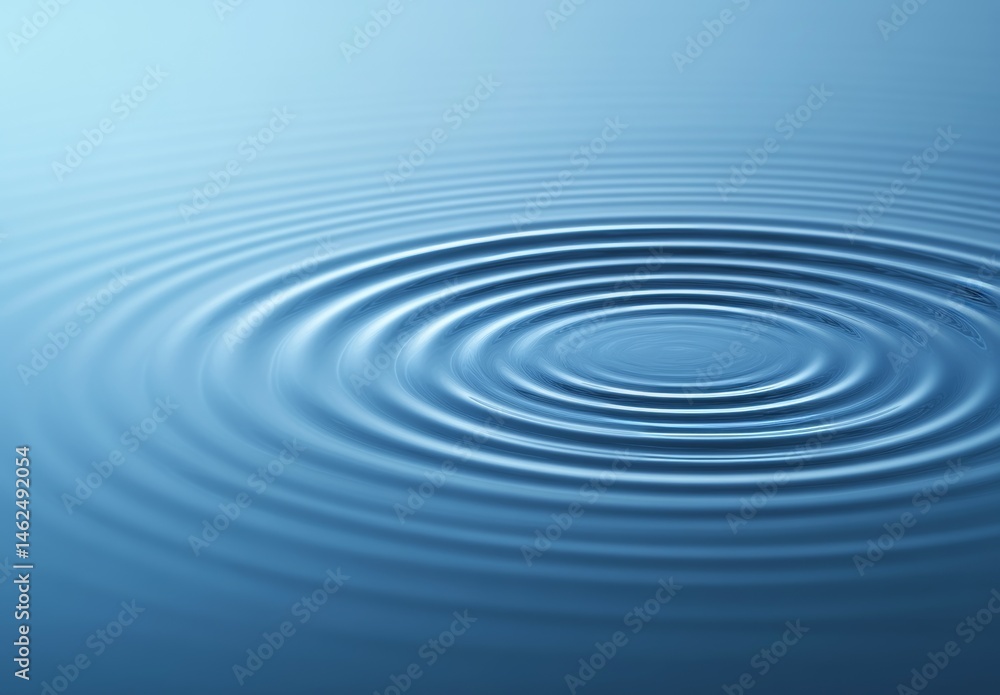 Poster nature's patterns are beautifully displayed through water ripples that create concentric circular wa