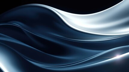 Abstract Blue Swirls: A captivating and mesmerizing abstract composition showcases graceful, fluid, and silky swirls. The design is a modern and dynamic vision of depth.