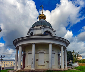 Holy Cross chapel, constructed in 1814. City Torzhok, Russia