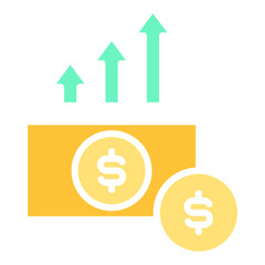 Investment Glyph Color Icon