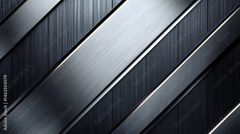 Poster high-tech metallic texture with diagonal line