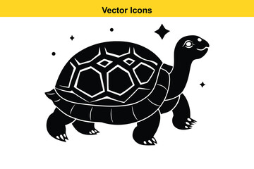 A cute, slow reptile, possibly a tortoise or terrapin, walks isolated on a white background, showcasing its shell