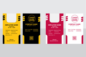 Double-sided creative modern business id card template design
