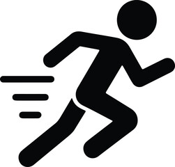 Icon of a man running