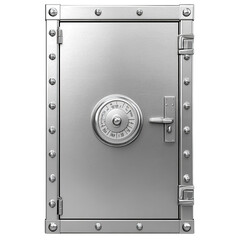Illustrative sturdy metallic vault entrance, showcasing robust security features
