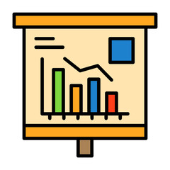 Trend Chart Vector Icon