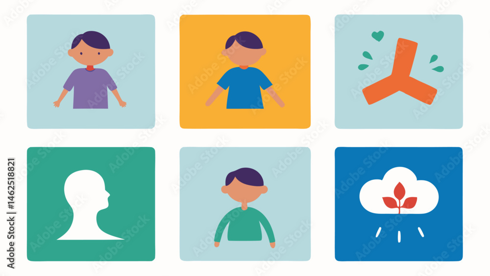 Poster sensory break cards a collection of cards displaying various sensory activities such as deep breathi