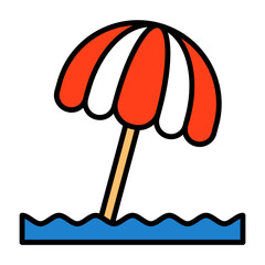 Parasol Flat Vector Icon