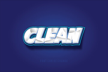 text effect clean illustration