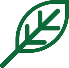Singel leaf icon