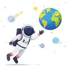 Schoolboy and girl Playing  in the Playground: A Vector Illustration of Childhood Fun editable art design 