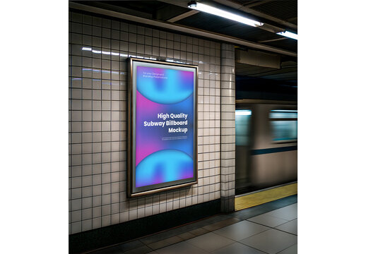 Subway Billboard Mockup 86
