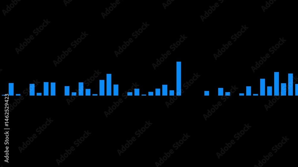 Poster audio frequency sound wave on white background, spectrum audio animation, wave form audio. audio spe