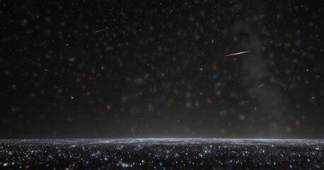 Vast expanse of glittering stars, black backdrop ,  deep,  outer space