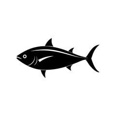 tuna fish vector silhouette