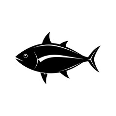 tuna fish vector silhouette