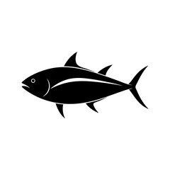 tuna fish vector silhouette