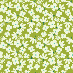 seamless pattern with flowers