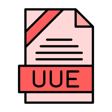 UUE File Format Vector Icon