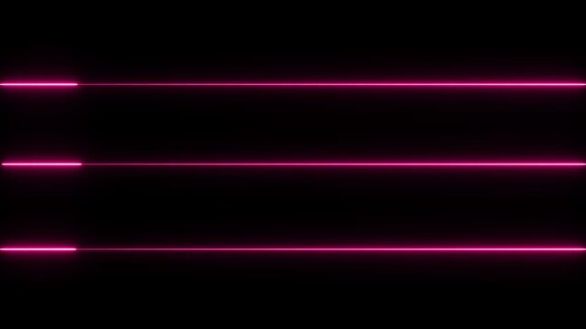 Neon line wave icon animated video