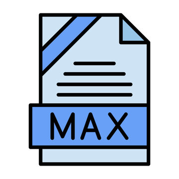 MAX File Format Vector Icon