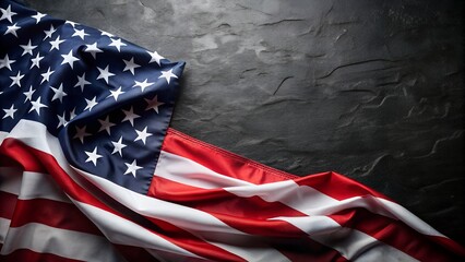 american flag on a grunge background