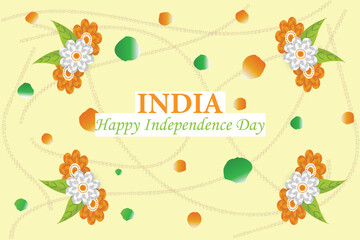 78 years of Independence Day, India Vector Template Design. India Independence Day 