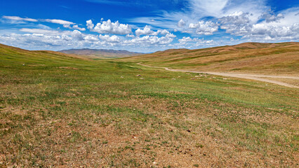 The endless landscape of Mongolia	